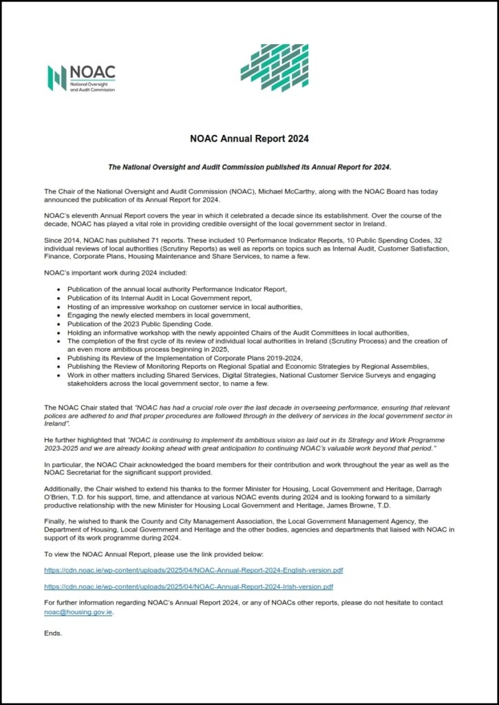 NOAC Annual Report 2024 - National Oversight & Audit Commission